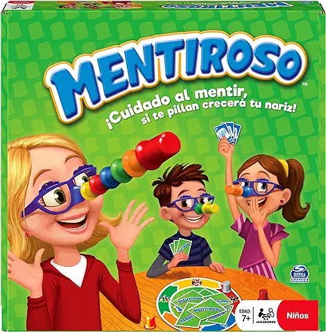 Spin Master - Juego de Mesa Mentiroso con Divertidas Gafas y Cartas para Niños y Familias - 2-6 Jugadores - 6065110 - Juegos de Mesa Niños 7 Años +  