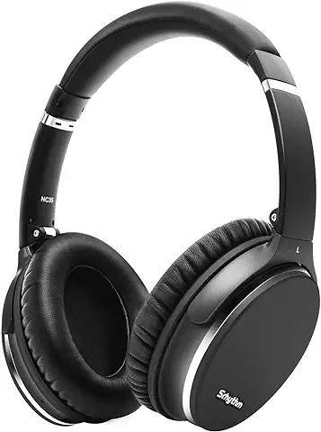 Srhythm NC35 ANC Over-Ear con Tipo-C Carga Rápida Mic,Plegable Auriculares Inalámbricos con Cancelación de Ruido Bluetooth 5.0,Llamada de Voz,Mega Bass,51+ Horas de Tiempo de Juego  
