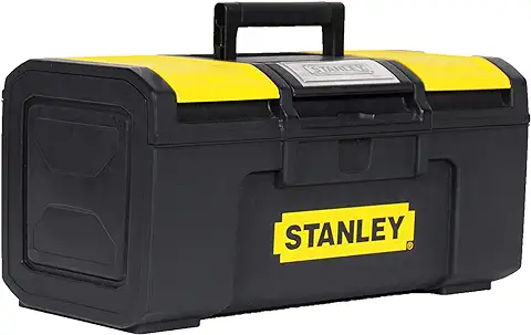 STANLEY 1-79-216 - Caja de Herramientas con Autocierre, 38.4 x 22 x 16.2, Color Negro, Amarillo  