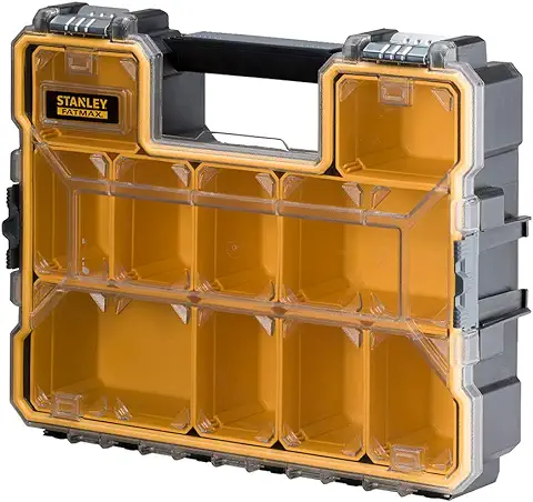 STANLEY 1-97-518 , Organizador Fatmax Deep Pro, Cajas Extraíbles, Calidad y Estabilidad, Cierres Metálicos Duraderos, Organizador Profesional  