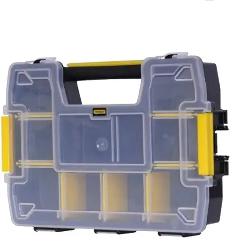 STANLEY STST1-70720 - Organizador SortMaster, Negro, Transparente  