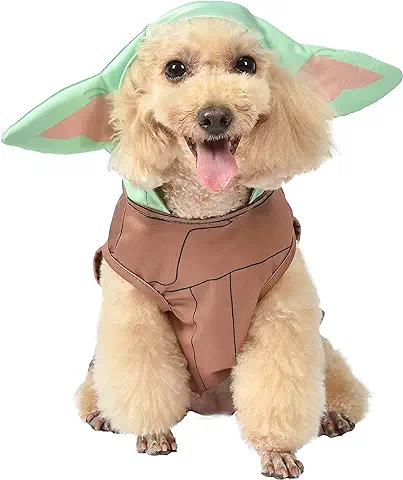 Star Wars: Disfraz de Grogu de Halloween, Talla M, Disfraz de Halloween de Star Wars para Perros, Disfraces Divertidos para Perros, Disfraz de Halloween para Perro con Licencia Oficial de Star Wars  