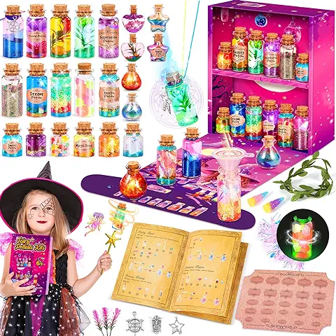 Subtail Pociones Magicas Niñas - Kit De Manualidades Para Niña 6 7 8 9 10 11 12 Años - Fairy Magic Potion Kit | Arena Magica - Juguetes Creativos De Regalo Niña 6-11 Años  