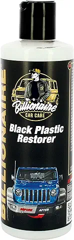 SUMEX Billionaire Black Plastic Restorer Gel Recuperador de Plástico Restaurador y Hidratador de Plástico para Coche Recupera el Brillo Original 300ml  