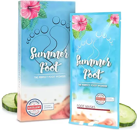 Summer Foot Mascarilla Exfoliación de Pies, Elimina Callos, Cutículas y piel Muerta, Exfoliante e Hidratante, Máscara peel off, Calcetines Exfoliantes de Pies, foot Peeling Mask, Peeling pies  