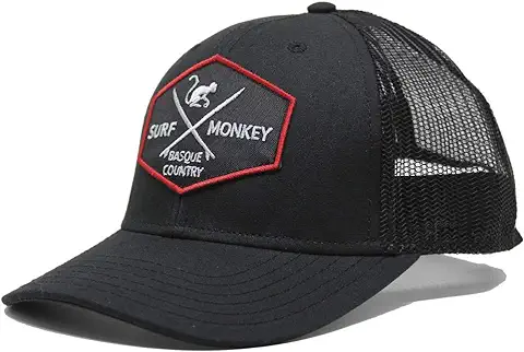 SURF MONKEY Gorra Trucker Reciclada 50% Algodón Reciclado 50% Poliéster Reciclado - Snapback 6 Paneles  