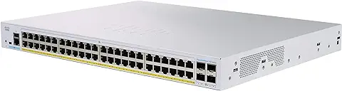 Switch Gestionado Cisco Business CBS350-48FP-4G | 48 Puertos GE | PoE Completa | 4 x SFP de 1 G | Protección Limitada de por vida (CBS350-48FP-4G)  