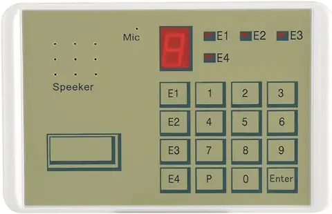 System de Alarma de Seguridad para Teléfono con Cable de Voz y Marcador Automático para Seguridad Completa del Hogar y la Empresa con Accesorios de Montaje  