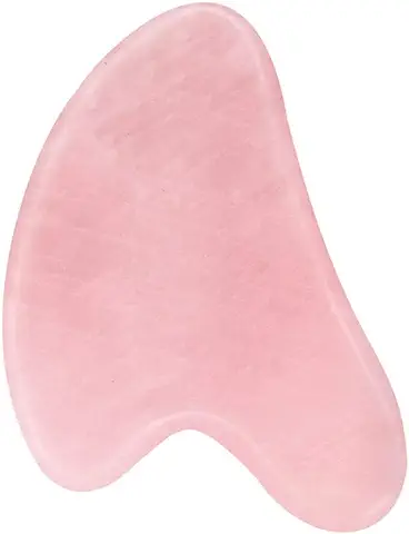 Tablero Gua Sha, Cuidado de la piel Facial, Estiramiento, DesintoxicacióN LinfáTica, Placa De Raspado, Herramienta De Masaje De Raspado, Fisioterapia Para Relajar El Tejido Blando (Rosa)  