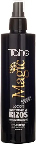 Tahe Magic Rizos Loción Reavivadora y Definidora de Rizos Antiencrespamiento en Spray, 300 ml  