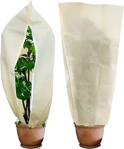 TaimeiMao Funda Plantas,Cubre Plantas,Cubierta Plantas Protección,contra Congelación Invierno Tela,Proteg Bajas Temperaturas PlantasCubierta Protección Contra Heladas (80x60CM)  