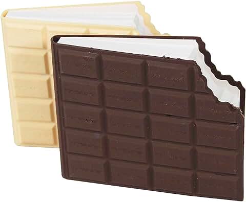 TAOHUAJIANG 2 mini Blocs de Notas con Forma de Chocolate y Perfumados para Regalo de Oficina, bloc de Mensajes Creativos, Diario Portátil, bloc de Notas Divertidas, 80 Hojas  