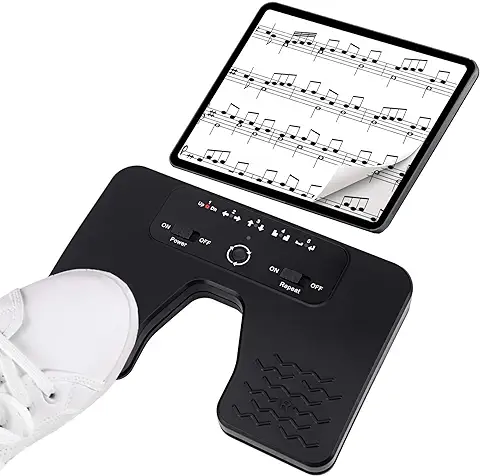 Tavsou Bluetooth Page Turner Pedal Teléfonos Inteligentes y Tabletas Recargable Pedales Musicales  