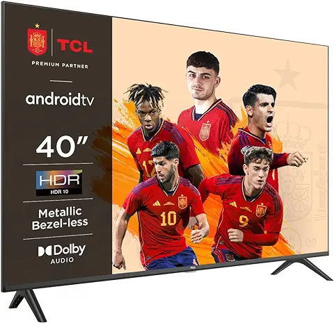 TCL 40S5401A 40" Smart TV, HDR, HD, Direct LED con Android TV, Diseño Bezeless (Kids Care, Dolby Audio, Compatible con el Asistente de Google)  