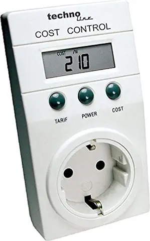 Technoline Cost Control - Medidor del Consumo Energético, Color Blanco, Importado de Alemania  