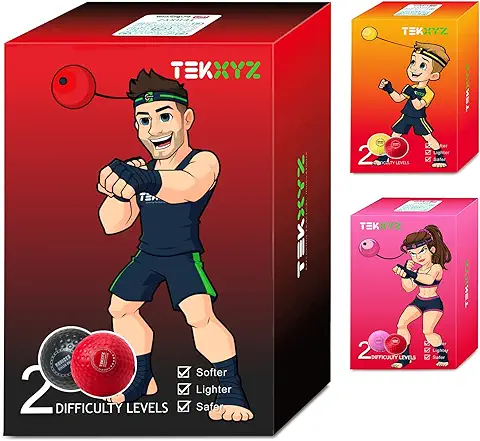 TEKXYZ Pelota De Reflejos De Boxeo Contendiente Boxing Reflex Ball Contender  