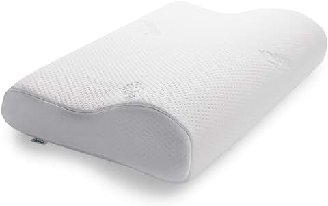 TEMPUR Original Almohada Cervical Viscoelástica, Almohada Ergonómica para Dormir boca Arriba y de Lado, Sensación Inicial Firme, Queen L (61 x 31 x 11.5/8.5 cm)  