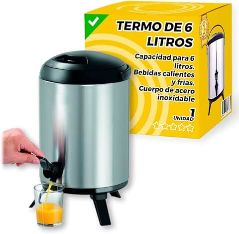 Termo Grande 6 Litros - Termo Cafe - Termos Grandes - Termo Grande Con Dispensador Bebidas  