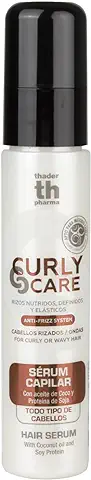 Thader TH Pharma Curly Care Sérum Capilar para Cabellos Rizados y Ondulados con Poder Antiencrespamiento, 60 ml  