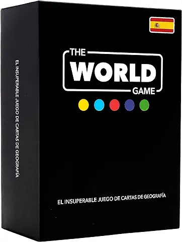 The World Game - Juego de Cartas de Geografía - Juego de Mesa Educativo para Niños, Familiares y Adultos Niños y Niñas Adolescentes - En Español  