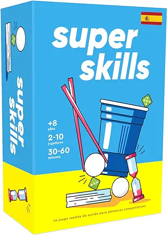 The World Game | Super Skills - Juego de Mesa Divertido Lleno de Acción para Niños y Adultos Todas Las Edades - En Español  