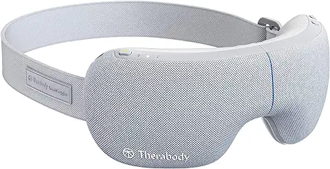 Therabody SmartGoggles, Dispositivo Masajeador de ojos con Calefacción, Máscara de Vibración para Aliviar el Estrés con Bluetooth, 3 Modos Personalizados para Aliviar la Migraña y Mejorar el Sueño  