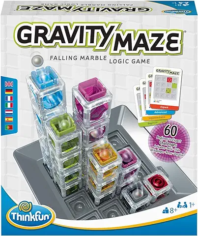 Think Fun - Gravity Maze, Laberinto Lógico in 3D, Juego de Lógica para Niños Edad 8+ Años  