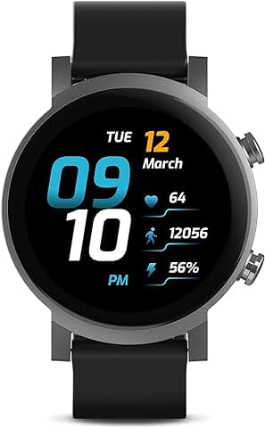 Ticwatch E3 Smartwatch para Hombres Wear OS con Qualcomm Snapdragon Wear 4100 Plataforma de Sistema Dual Google Pay GPS Integrado Monitoreo de Frecuencia Cardíaca Seguimiento del Sueño iOS y Android  