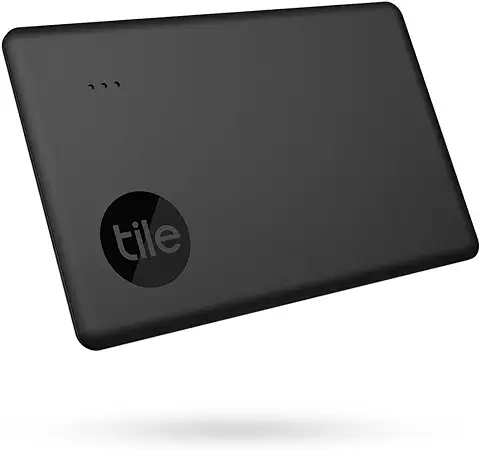 Tile Buscador de Llaves Bluetooth Slim (2022), Paquete de 1, Alcance de 60 m, Incluye Función de Búsqueda Comunitaria, Aplicación para iOS y Android, Compatible con Alexa y Google Home, Negro  