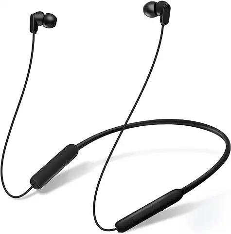 TONEMAC N18 Auriculares Inalambricos Bluetooth Deportivos,Cascos Inalambricos Bluetooth,Auriculares con Cable,IPX6,Hi-Fi Sonido Estéreo,20h de Batería,Audifonos Inalambricos Bluetooth con ENC Mic  