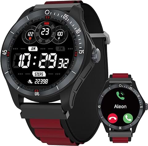 TOOBUR Reloj Inteligente Hombre, Smartwatch Alexa Incorporada 44mm Pantalla IP68 Impermeable con Llamada/podómetro/Seguimiento del Frecuencia Cardíaca/Sueño/Oxígeno en Sangre, para iOS Android  