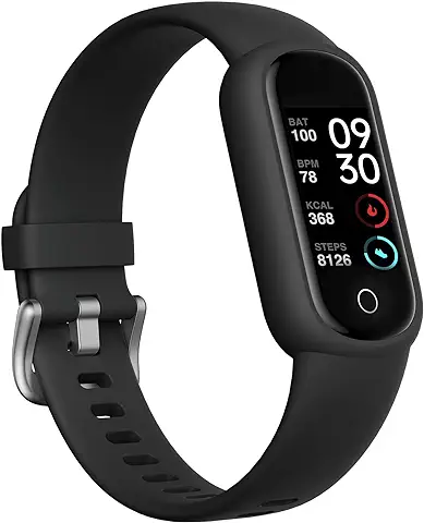 TOOBUR Smartwatch Reloj Inteligente Muje Hombre Impermeable IP68 Pulsera Actividad con Pulsómetro, Oxímetro(SpO2), Podómetro, Monitor Sueño, Notificación de Mensajes 14 Deportes para Android iOS  