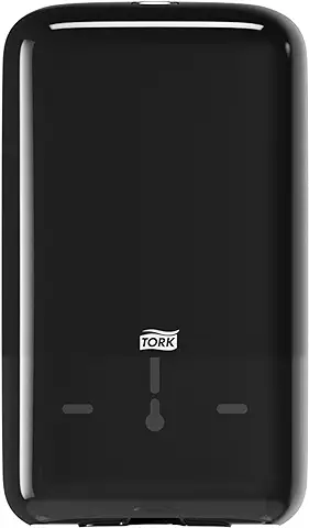 Tork 556008 Dispensador de Papel Higiénico Plegado Elevation / Compatible con el Sistema T3 / Negro  