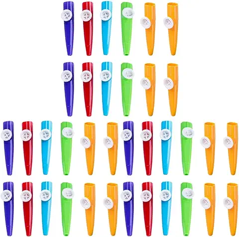 TOYANDONA 36 Uds Niños Kazoos Plástico Kazoo Niños Kazoos Instrumentos Musicales Instrumentos Divertidos  