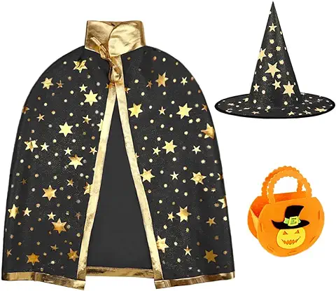 Trajes Infantiles de Halloween, Capas de Brujas Infantiles, Fiestas de Disfraces de Halloween, Juegos de rol, Espectáculos Escénicos, Accesorios de Vestuario  