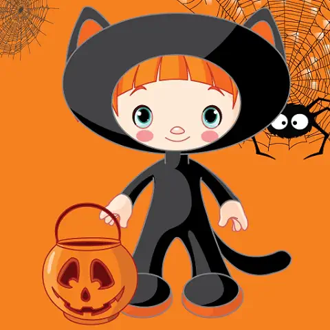 Trajes para Halloween para los Niños - Diversión y Jigsaw Puzzle Juego Educativo de Aprendizaje para el Preescolar o Niños Pequeños de Kinder, Niños y Niñas Cualquier Edad  