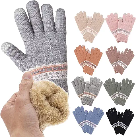 Trendcool Guantes Termicos Mujer Guantes Invierno Lana Guantes Frio Guantes Mujer Invierno  