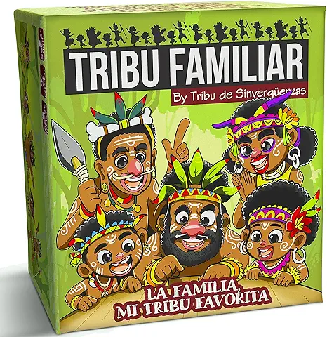 TRIBU DE SINVERGÜENZAS Tribu Familiar ‍‍‍ | Juegos de Mesa para Reírse a Carcajadas - para Niños y Padres y Toda la Familia –Regalos Originales  