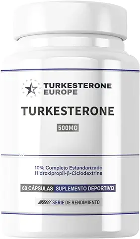 Turkesterone 10% Complejo con Hidroxipropil-Beta-Ciclodextrina - 60 Cápsulas (600mg) - Turkesterone Europe®