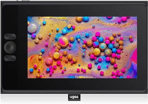 UGEE UE12 - Tableta Gráfica con Pantalla de 11,6 Pulgadas, Monitor de Dibujo con 124% sRGB con 8 Teclas de Acceso Directo de Color Ultra Grande, Ideal para Oficina en casa y Aprendizaje en Línea  