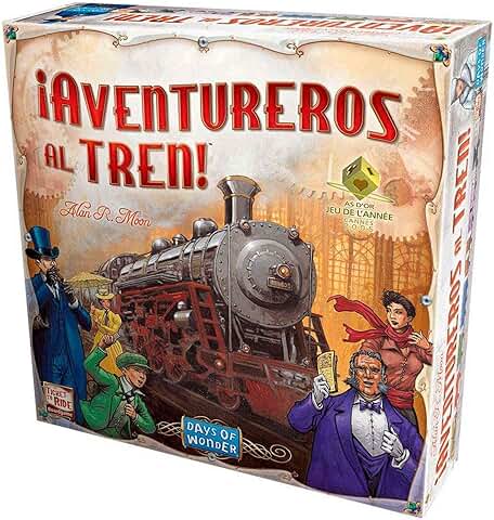 Unbox Now - ¡Aventureros al Tren! - Juego de Mesa en Español, 5 Jugadores, 8-99 Años  