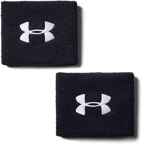 Under Armour Performance Wristbands Pack de 2 Muñequeras para Hombre, Accesorios de Entrenamiento  