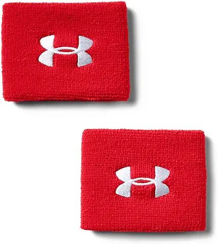 Under Armour Performance Wristbands Pack de 2 Muñequeras para Hombre, Accesorios de Entrenamiento  