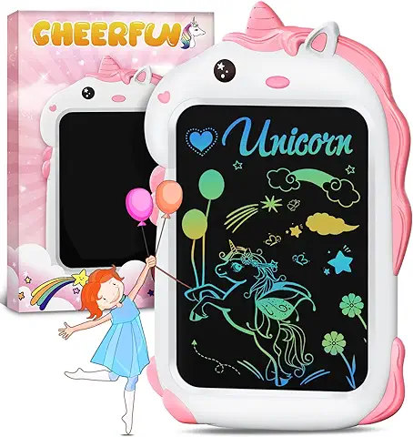 Unicornio Juguetes Niños Niña Regalo - Juegos Educativos Juguetes Originales Ideas Regalo Niña 2 3 4 5 6+ Años Navidad Cumpleaños, Aprender Dibujar Digital Tablet Escritura LCD Pizarra Magica Infantil  