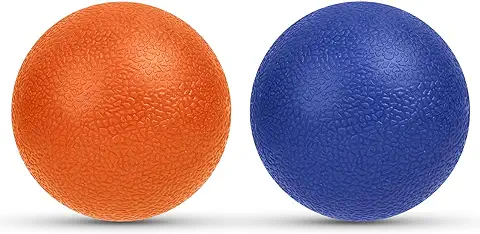 URAQT Bolas de Masaje Miofascial, 2pcs Pelotas de Masaje, Sport Bolas de Masaje para Aliviar Dolores Musculares, Herramienta de Masaje de Alta Densidad  