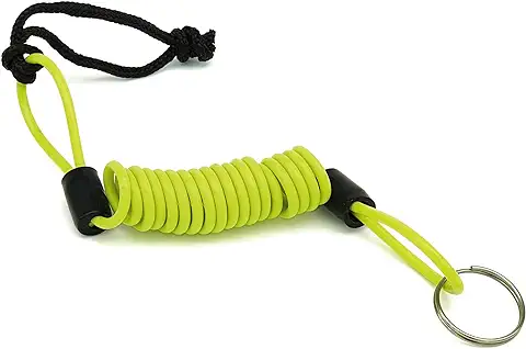 Urban Security 1.2M4 Cable Recordatorio Enrollado Universal Moto Scooter Bicicleta, 1,2m x 4mm, Amarillo  