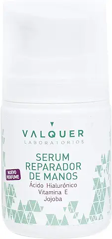 Valquer Laboratorios Serum Reparador de Manos Acido Hialuronico Hidratación Manos, Hidratante y Reparador, Manos Secas e Irritadas, Hidratante Manos, Vegano, 50 Ml  