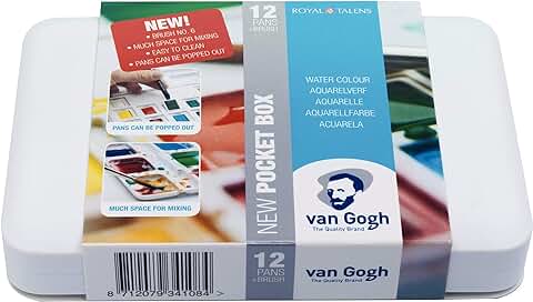 Van Gogh Caja de 12 Acuarelas, Multicolor (Royal Talens 20HP8631)  