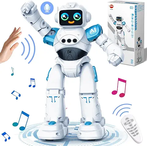 VATOS Juguetes Robot para Niños de 3 a 12 Años - Robot Teledirigido, Control Gestual Programable RC Robot Juguete Bailando Caminando Robot Inteligente Niños Niñas Regalo de Cumpleaños  