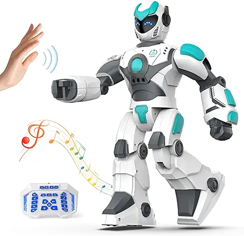 VATOS Robot de Control Remoto para Niños Extra Grande, Robot RC Programable de 40 cm con Canto, Baile, Detección de Gestos y Control de Voz, Robot Inteligente para Niños Pequeños y Niñas 3 4 5 6 8+  